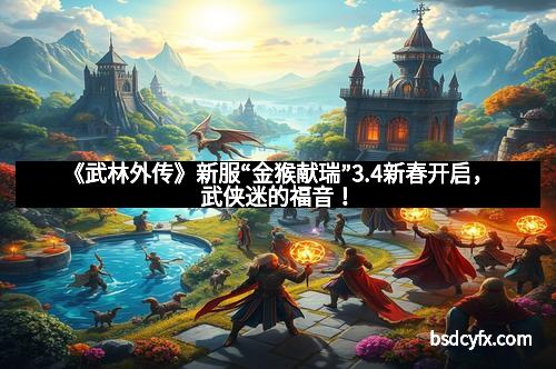 《武林外传》新服“金猴献瑞”3.4新春开启，武侠迷的福音！