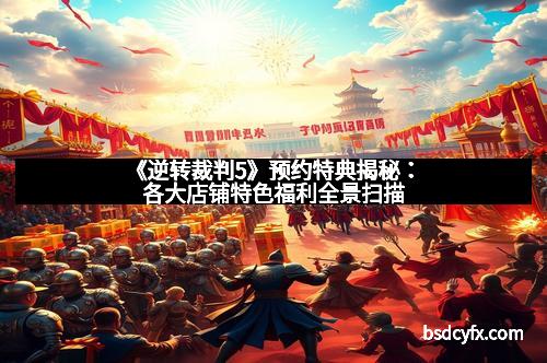 《逆转裁判5》预约特典揭秘：各大店铺特色福利全景扫描